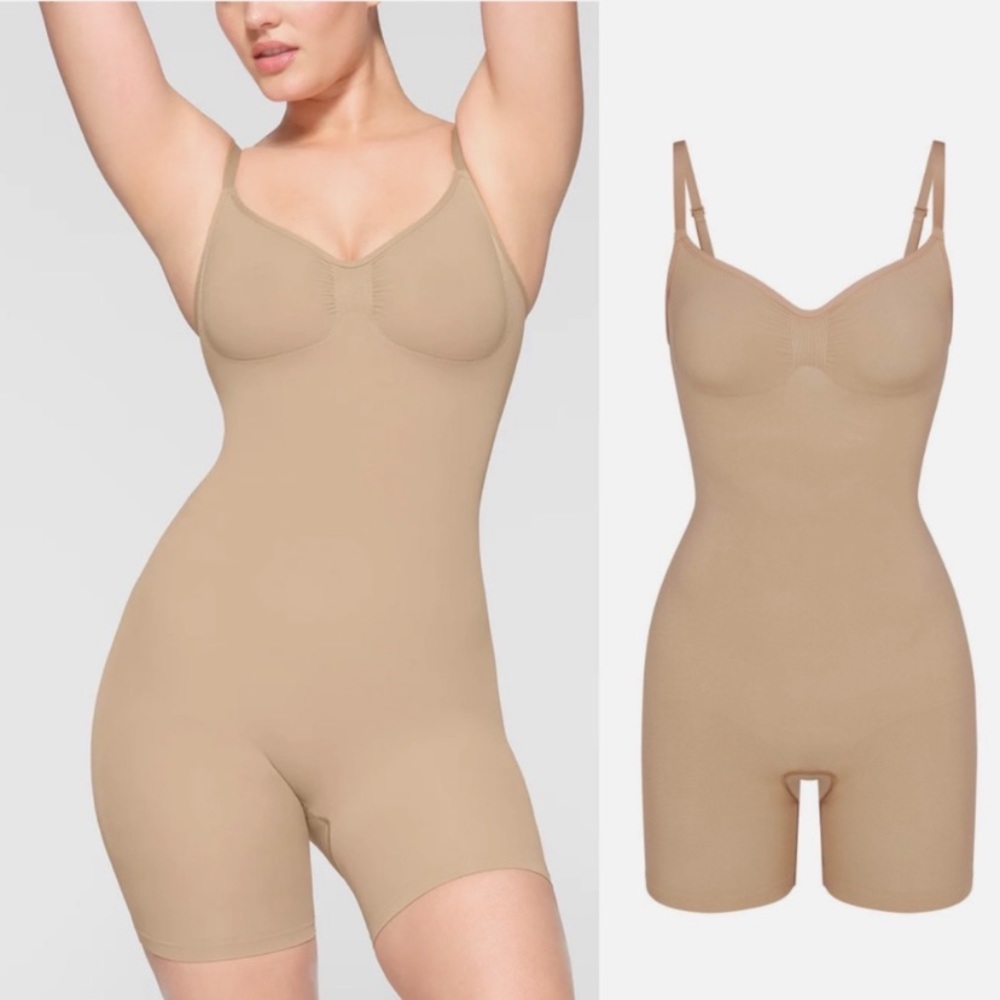 SKIMS Seamless Sculpt Mid Thigh Bodysuit size XXS/XS